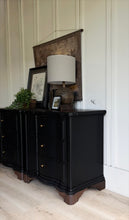 Load image into Gallery viewer, Oversized Black Nightstands