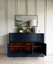 Load image into Gallery viewer, Navy Vintage Buffet
